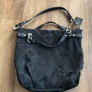 Coach black shoulder bag